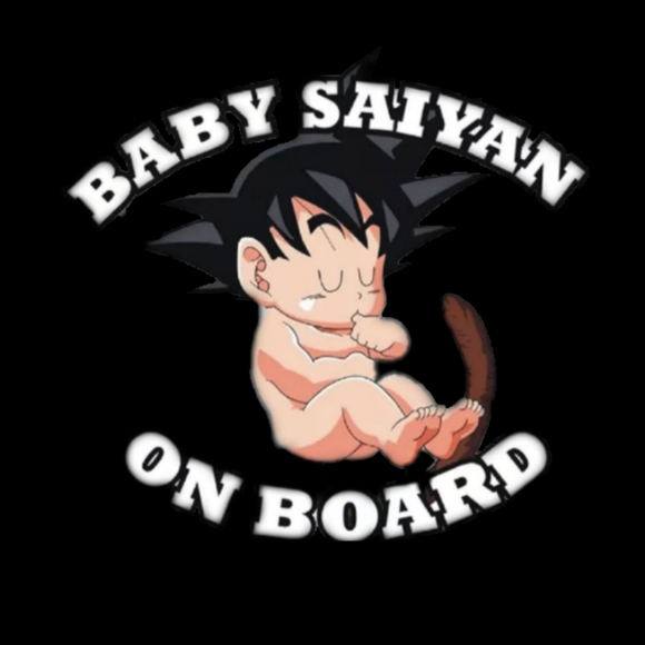 Baby Saiyan On Board Car Decal - Picture 1 of 4